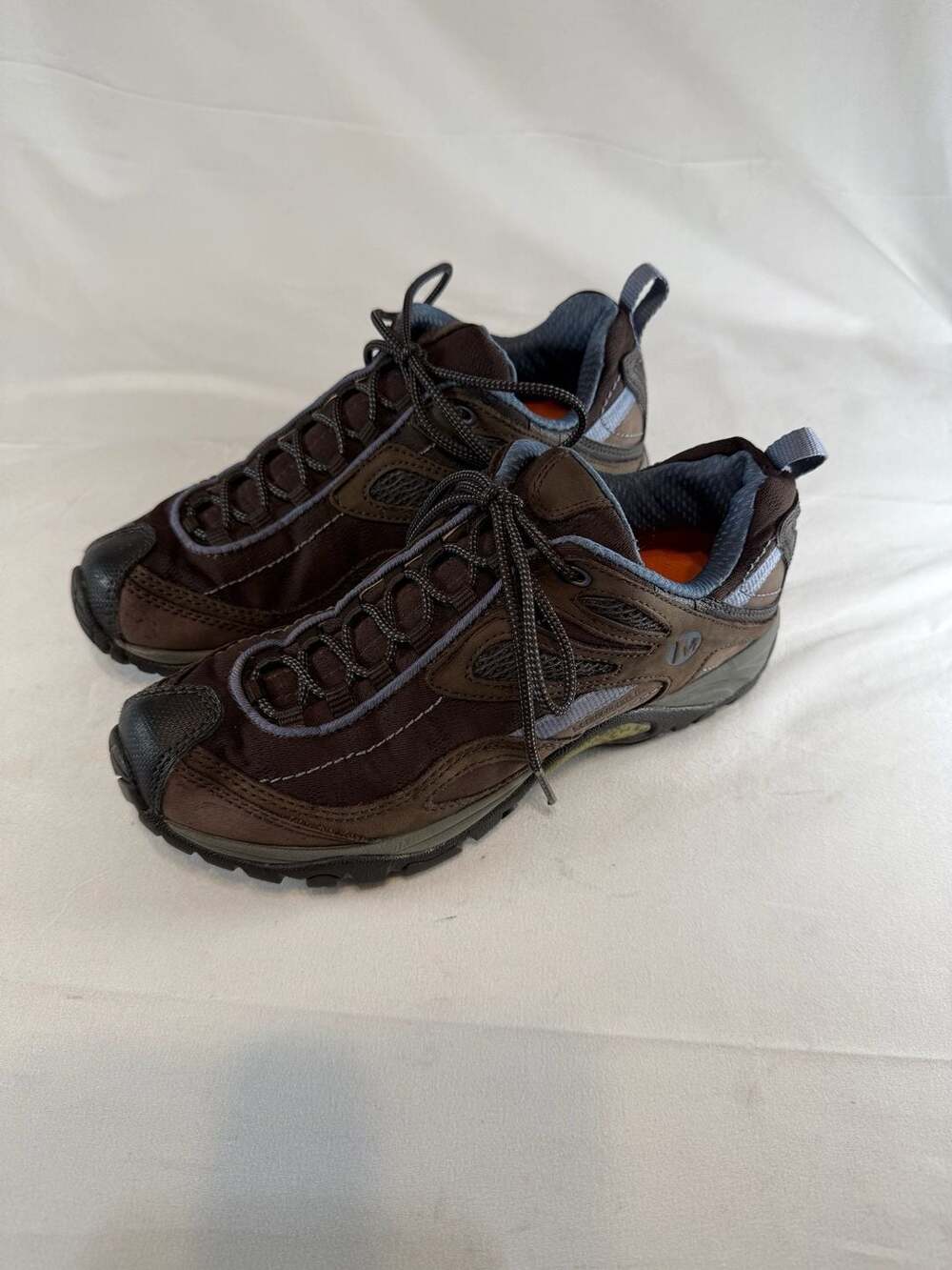Merrell Womens Siren Sync Hiking Trail Shoes Brown Periwinkle Size 6 heritage ou